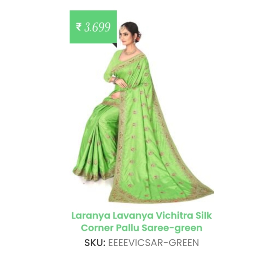 It is a Pure Branded Saree, looks like very beautiful after wearing